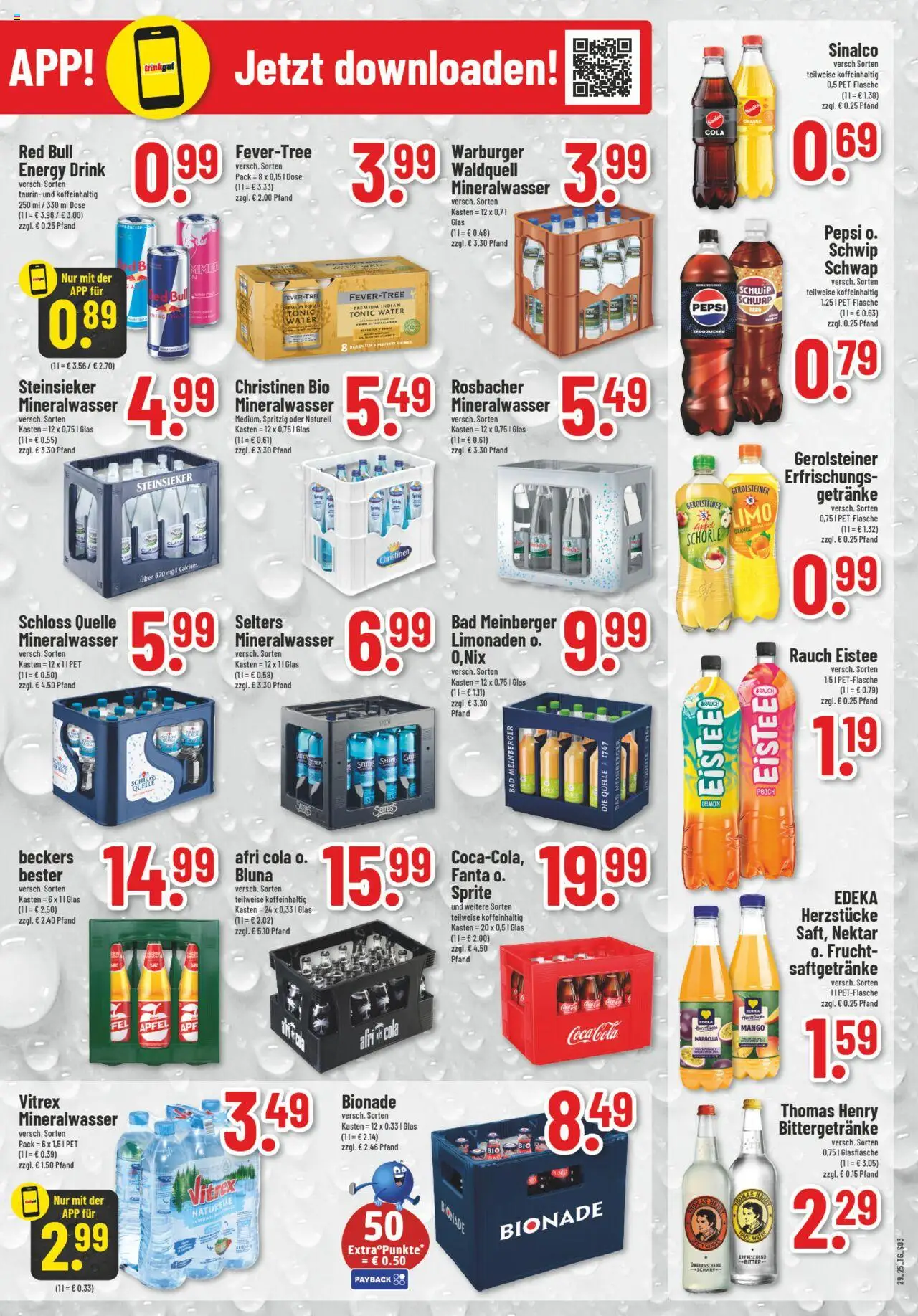 Trinkgut Prospekt - gültig ab dem 14.07.2025 | Seite: 3 | Produkte: Sinalco, Cola, Äpfel, Mango