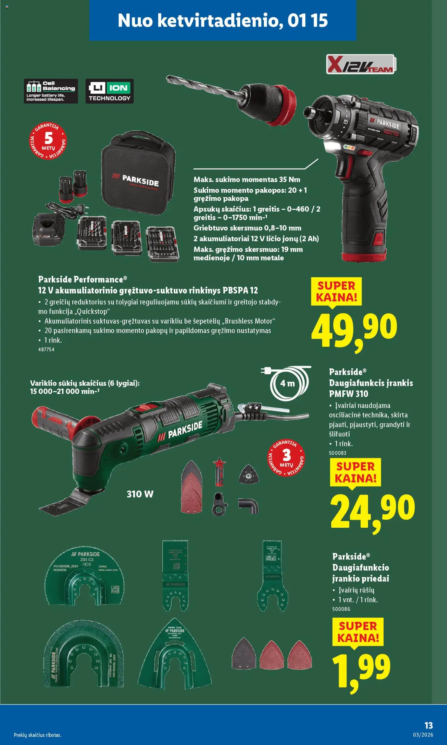 LIDL akcijos nuo 12.01.2026 | Puslapis: 13