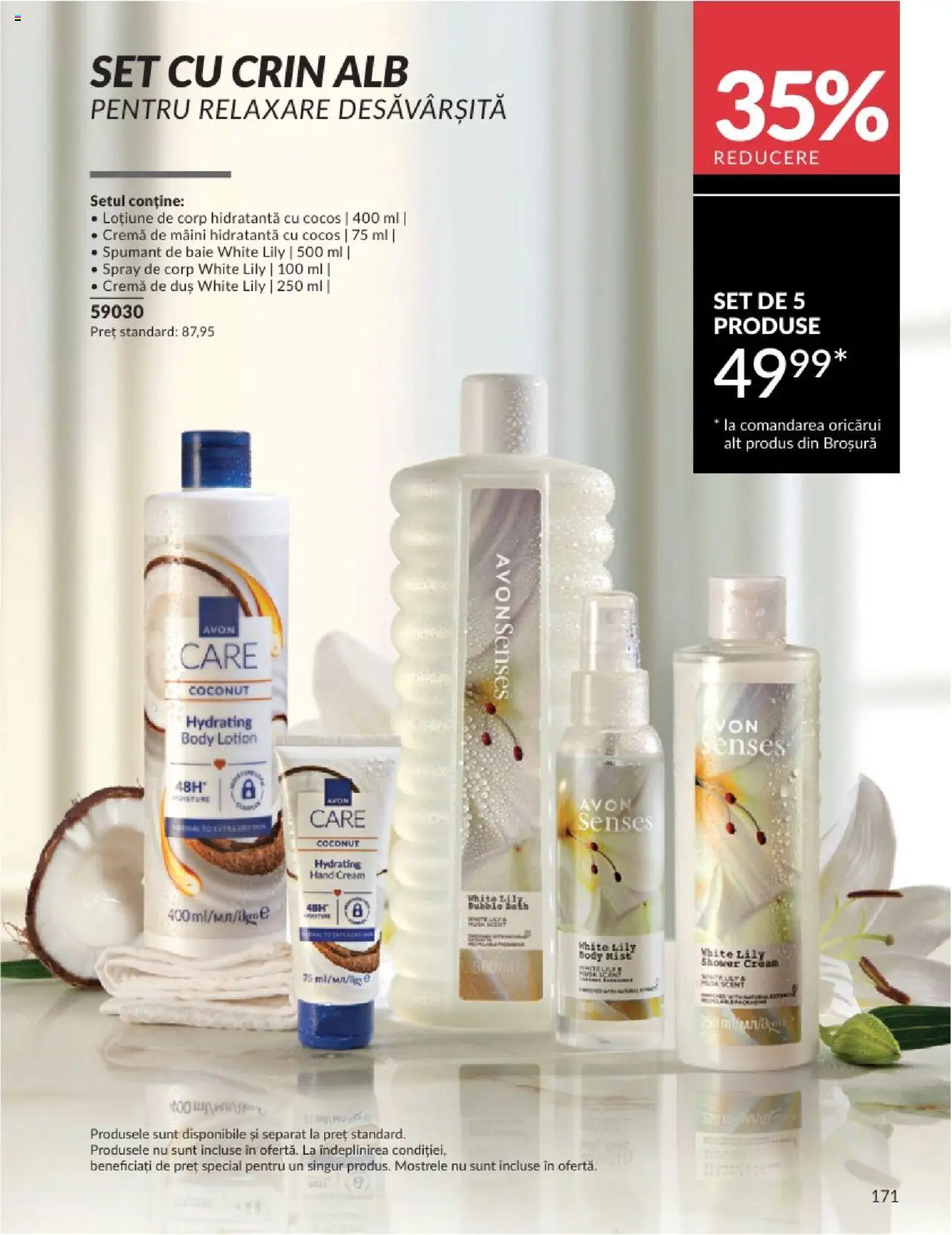 Catalog Avon - 08 2025 – valabil de la 01.08.2025 | Pagină: 171 | Produse: Body, Duș, Cremă, Cremă de mâini