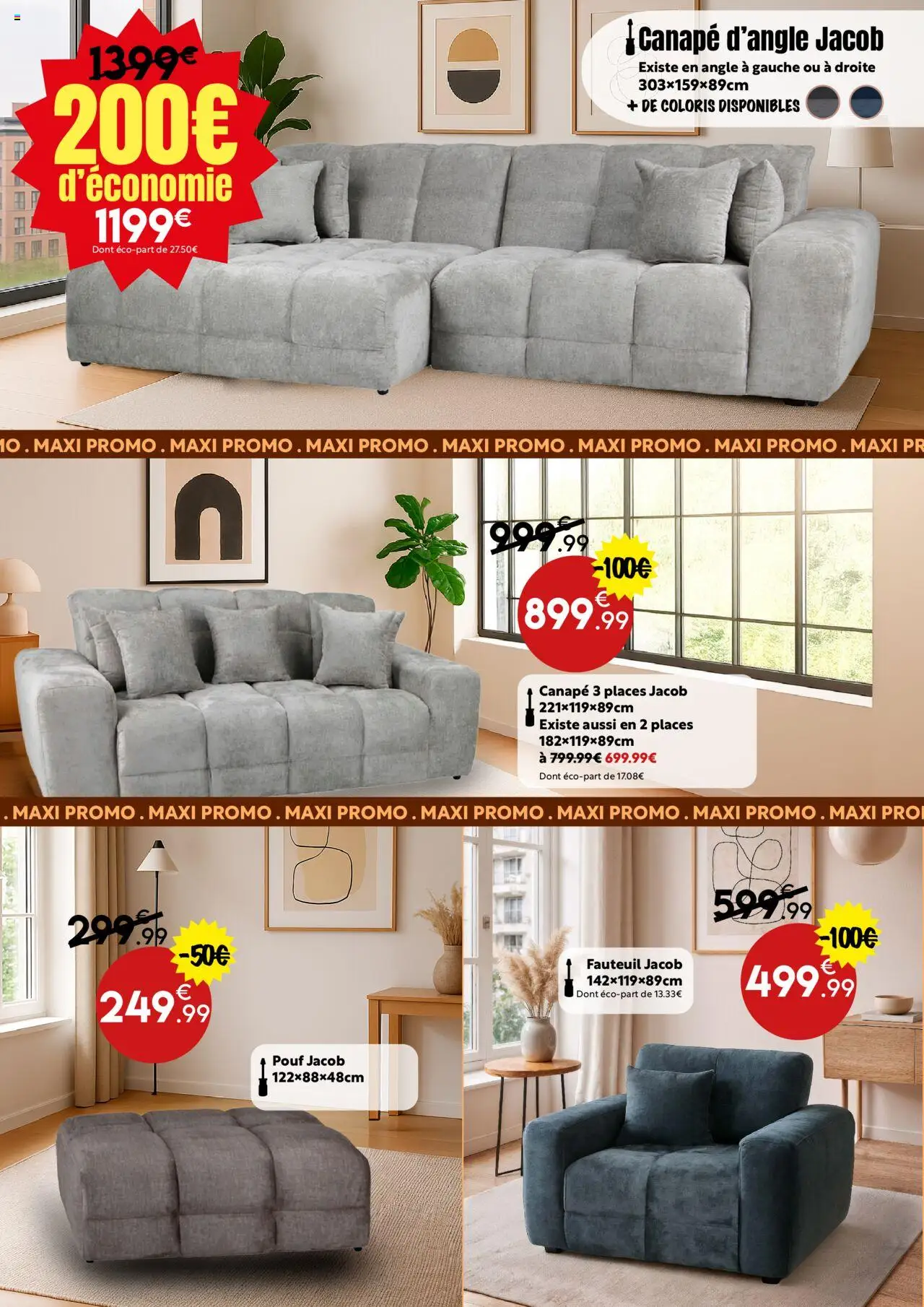 {H1} | Page: 7 | Produits: Canapé, Fauteuil