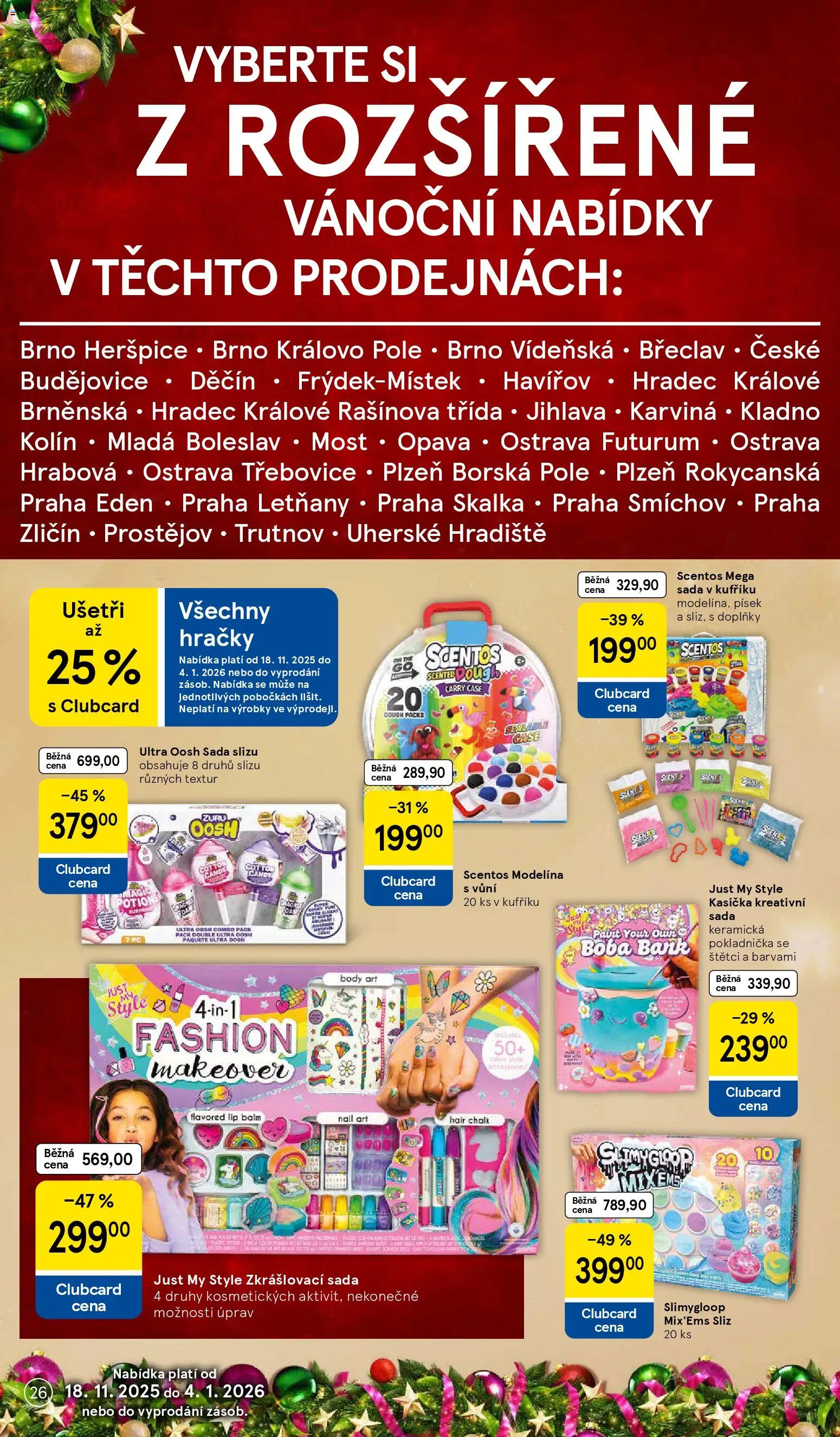 Tesco katalog od 25.11.2025 | Strana: 26 | Produkty: Mošt, Písek, Kreativní sada, Skalka