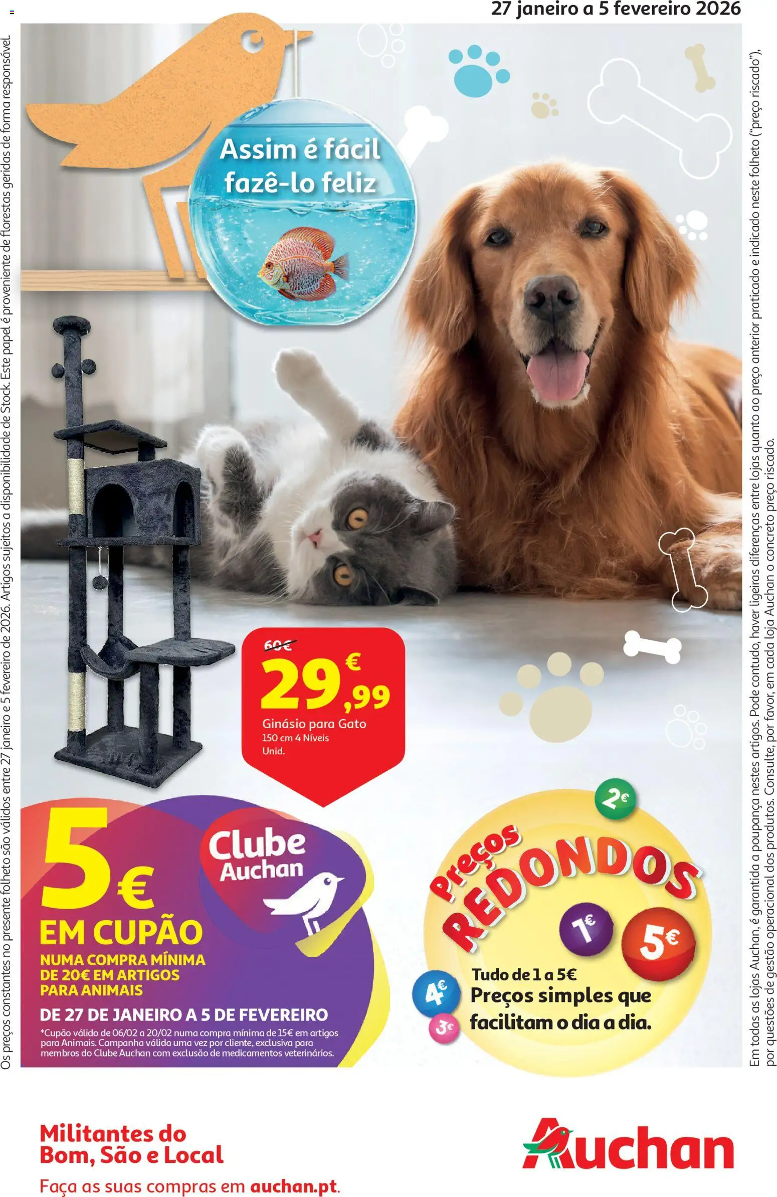 Auchan - Preços Redondos - Pet │ válido de 27.01.2026 | Página: 1 | Produtos: Faca