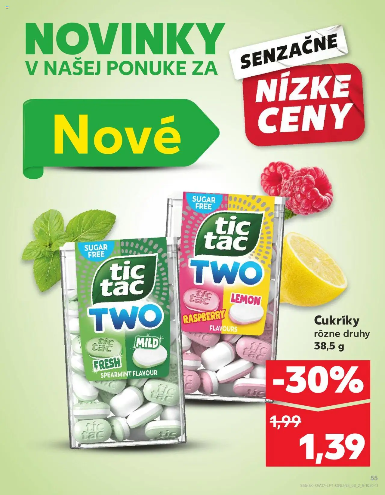 Nové Kaufland akcie – leták je platný od 11.09.2025 | Strana: 55 | Produkty: Cukríky