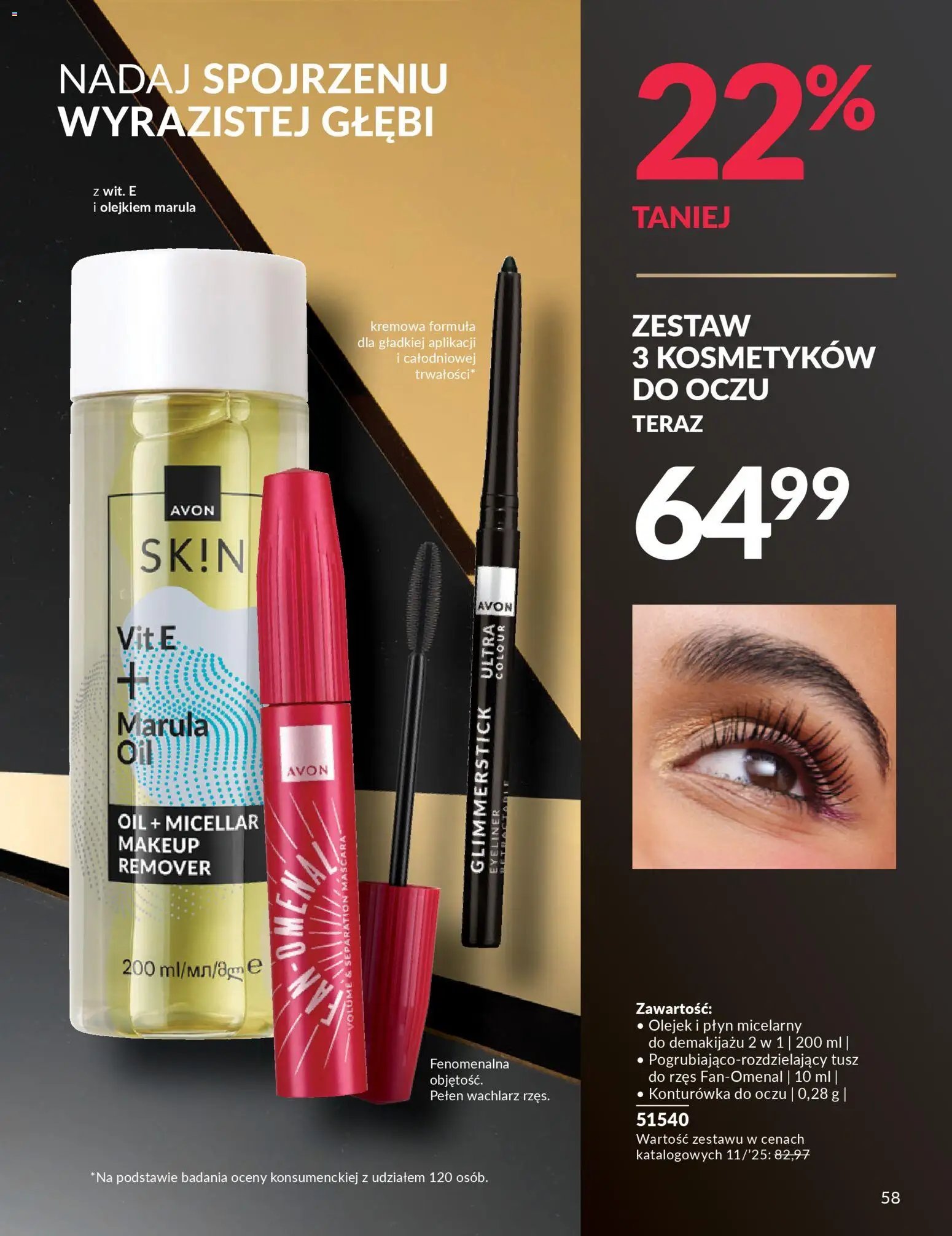 Avon Black Friday od 13.11.2025 | Strona: 58 | Produkty: Eyeliner, Konturówka