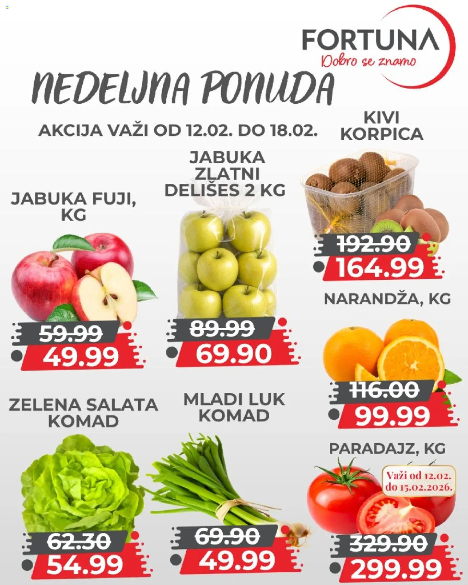 Fortuna Market katalog - važi od 12.02.2026 | Strana: 3 | Proizvode: Kivi, Salata