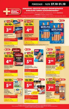Pogląd oferty "Biedronka gazetka" - ważna od 27.10.2025 | Strona: 45 | Produkty: Parówki z szynki, Parówki, Naklejki, Sałatka