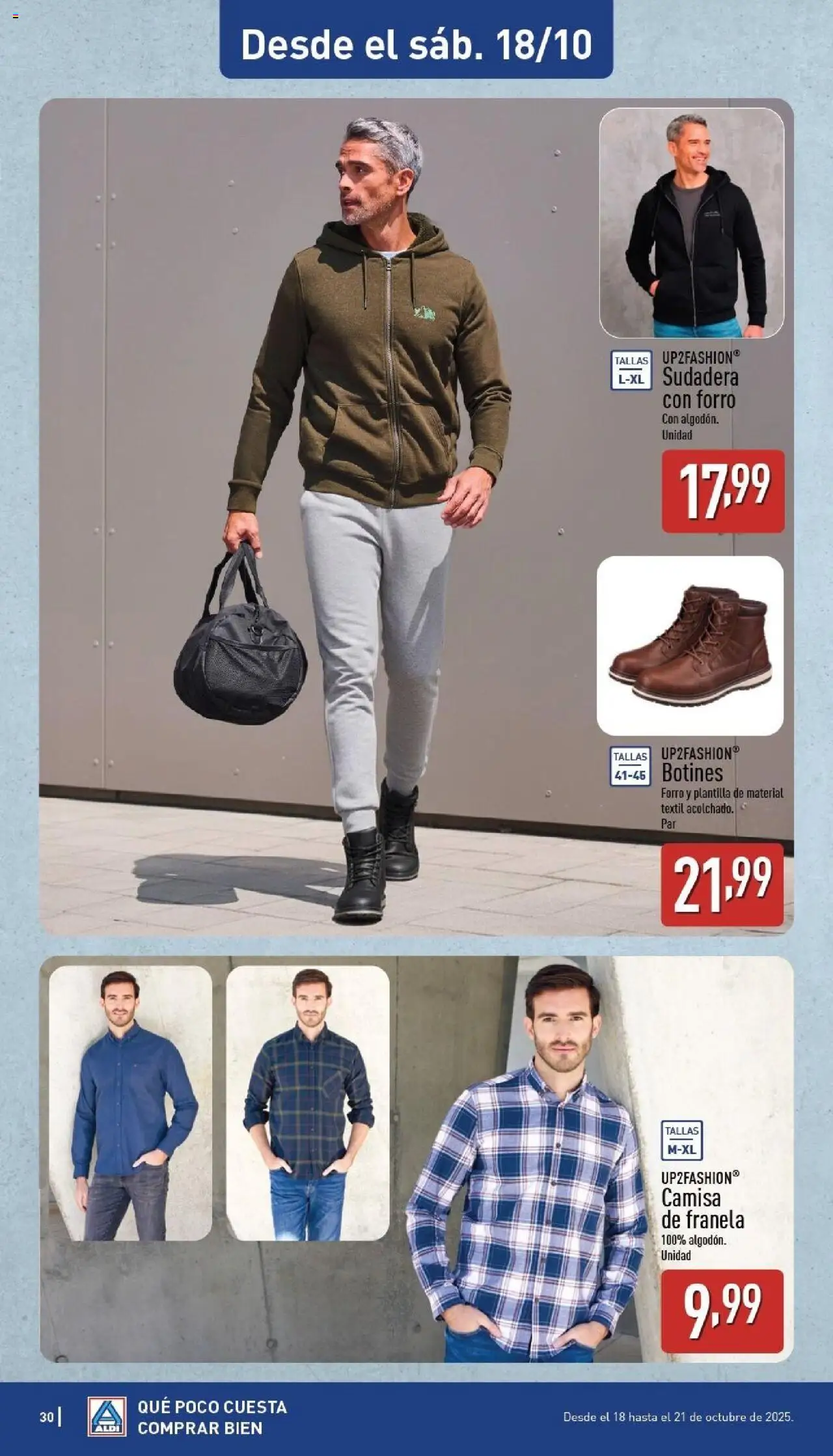 Aldi folleto Canarias │ válido desde el 13.10.2025 | Página: 30 | Productos: Camisa, Sudadera