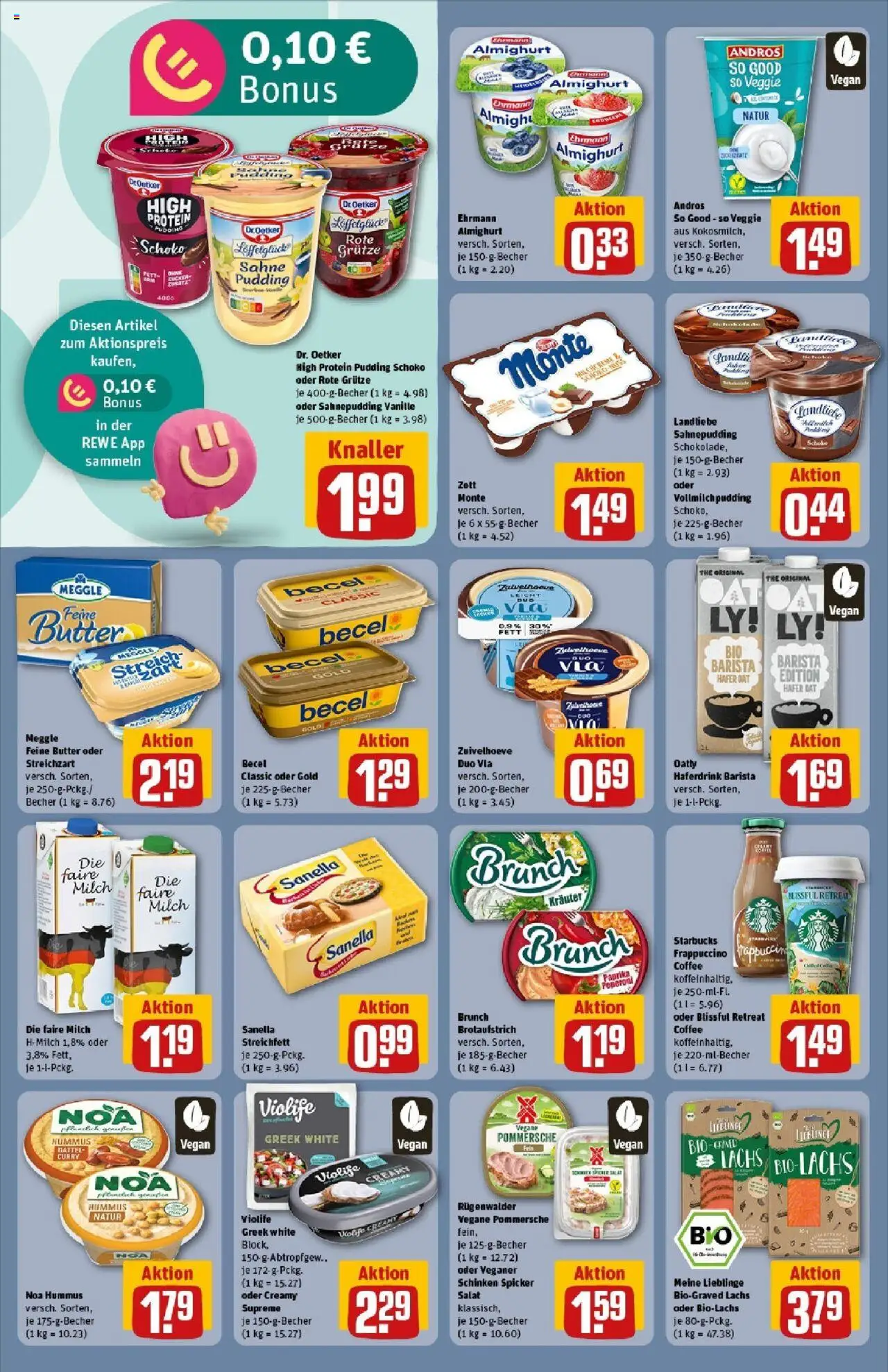 Rewe prospekt Duisburg / Duissern	 - gültig ab dem 01.06.2025 | Seite: 12 | Produkte: High protein pudding, Becel, Haferdrink, Schinken