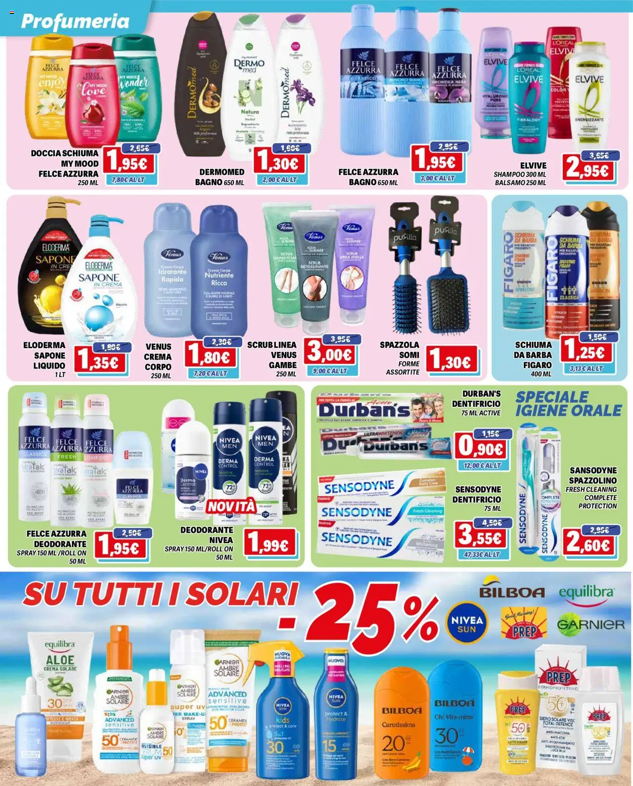 Volantino Orizzonte del 07.08.2025 | Pagina: 18 | Prodotti: Sapone, Spazzolino, Latte, Bagno