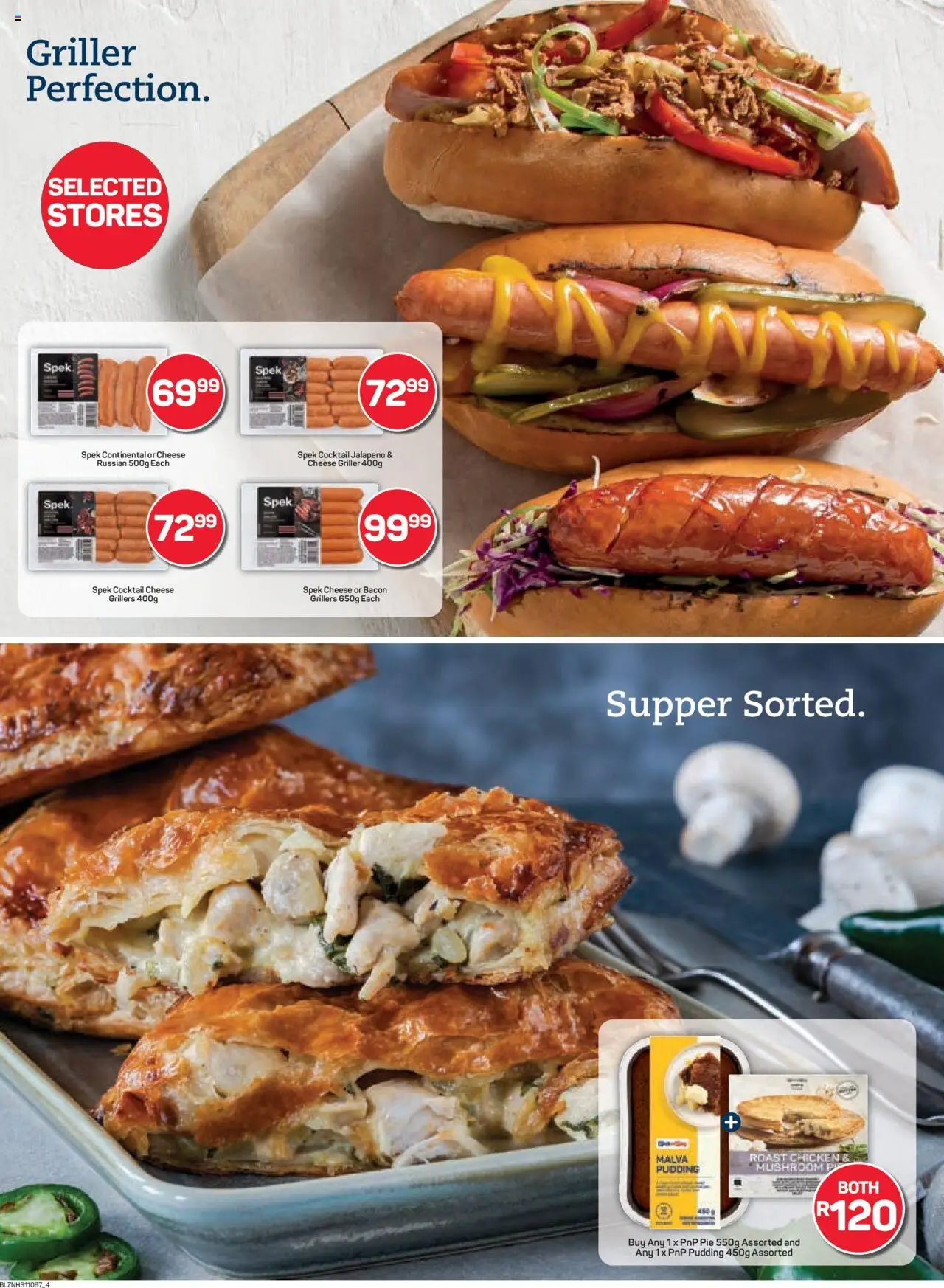 New Pick n Pay catalogue – valid from 20.10.2025 | Page: 4 | Products: Cheese, Chicken, Griller, Bacon