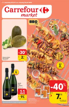 Carrefour - Market Promoties  - Voorbeeld van een folder van Carrefour, geldig van 23.07.2025