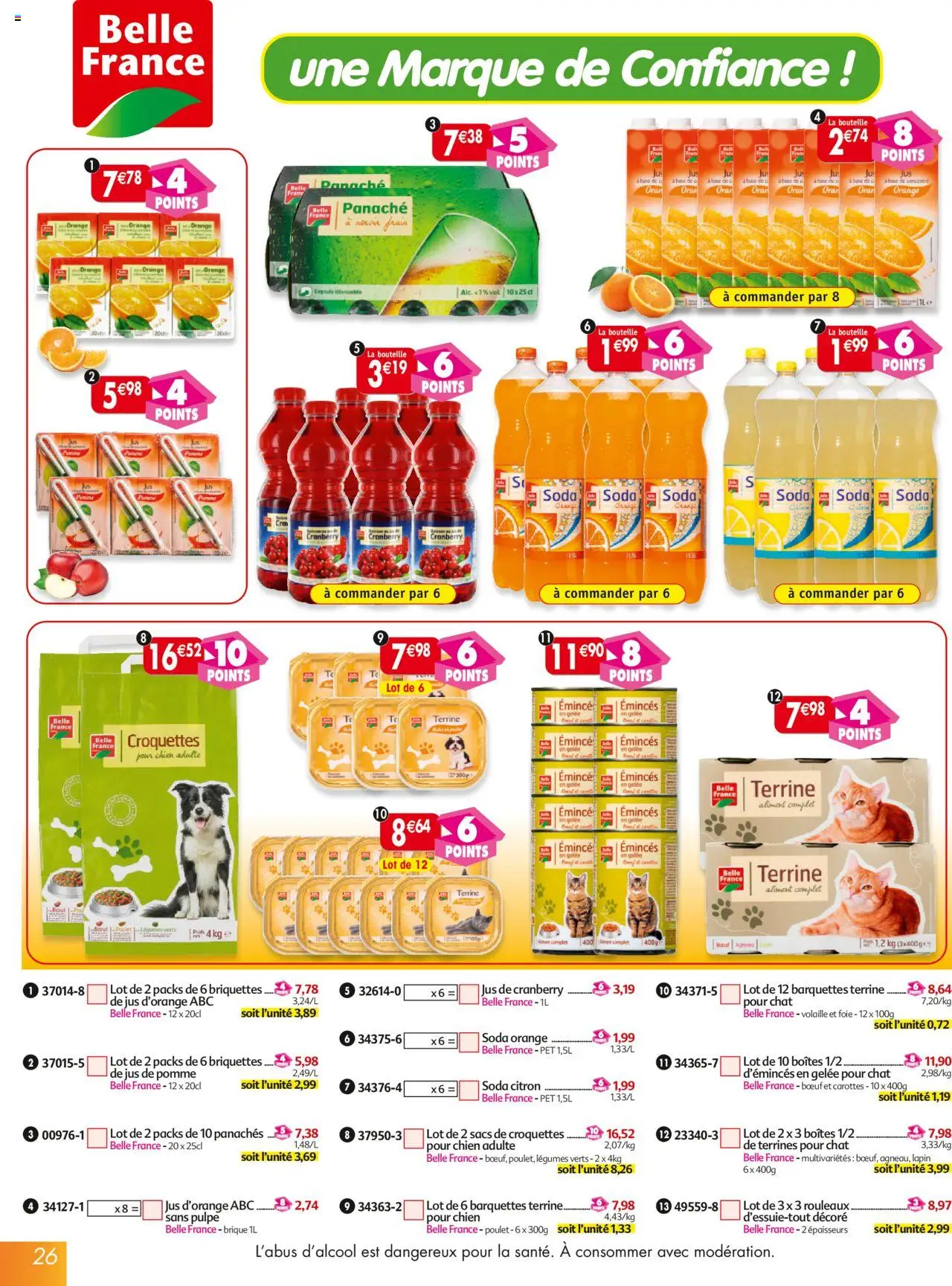  | Page: 26 | Produits: Citron, Jus d'orange, Pomme, Volaille