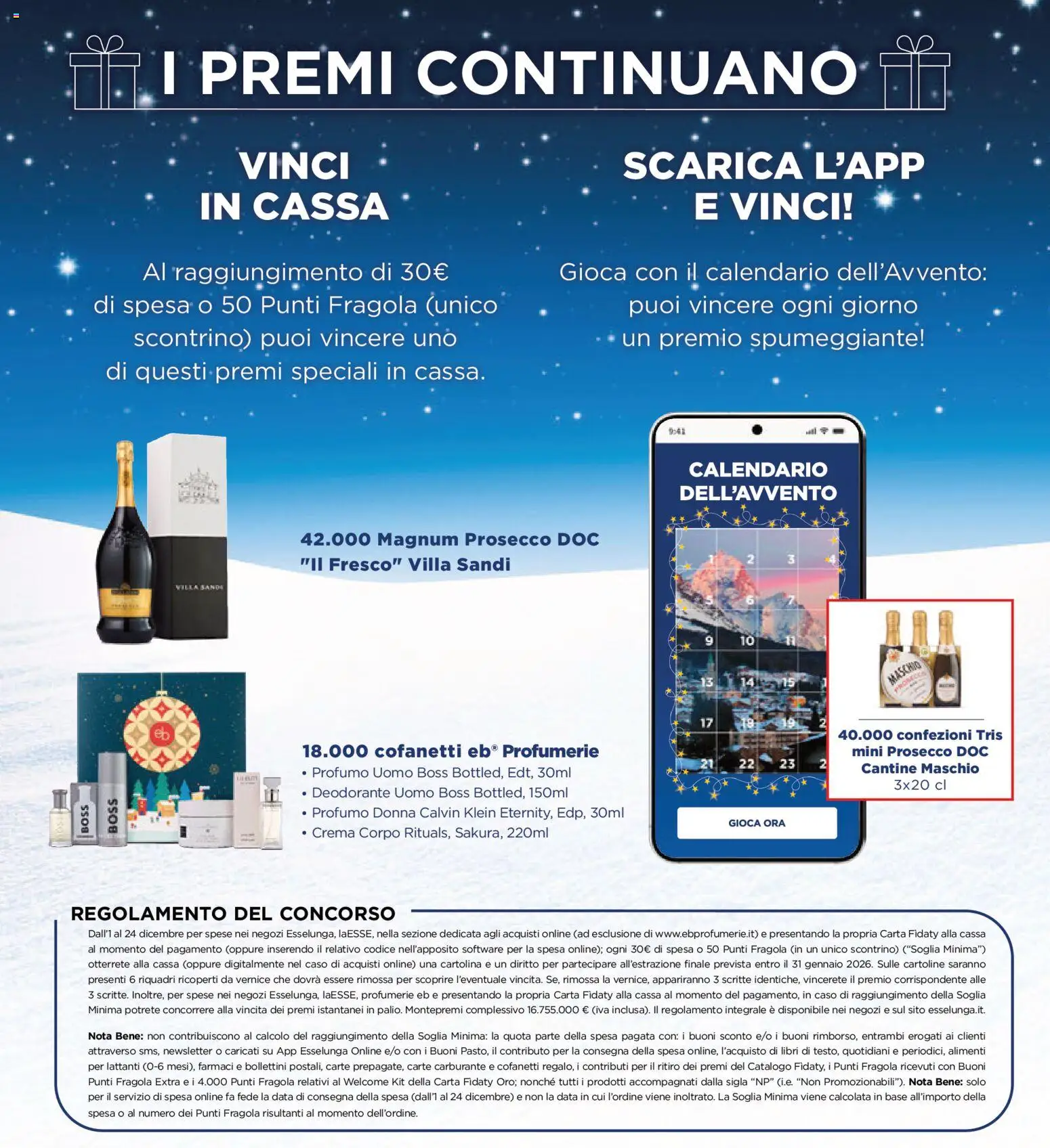 Volantino Esselunga S del 01.12.2025 | Pagina: 4 | Prodotti: Crema, Deodorante, Prosecco, Data