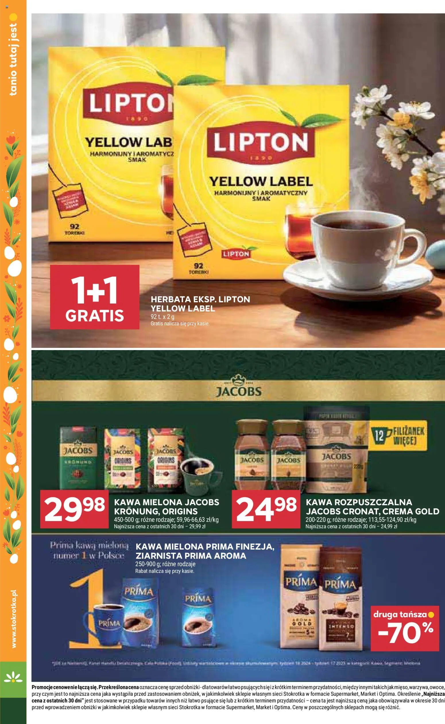 Stokrotka gazetka - Market od 02.04.2026 | Strona: 23 | Produkty: Stokrotka, Kawa mielona Prima, Kawa rozpuszczalna, Kawa