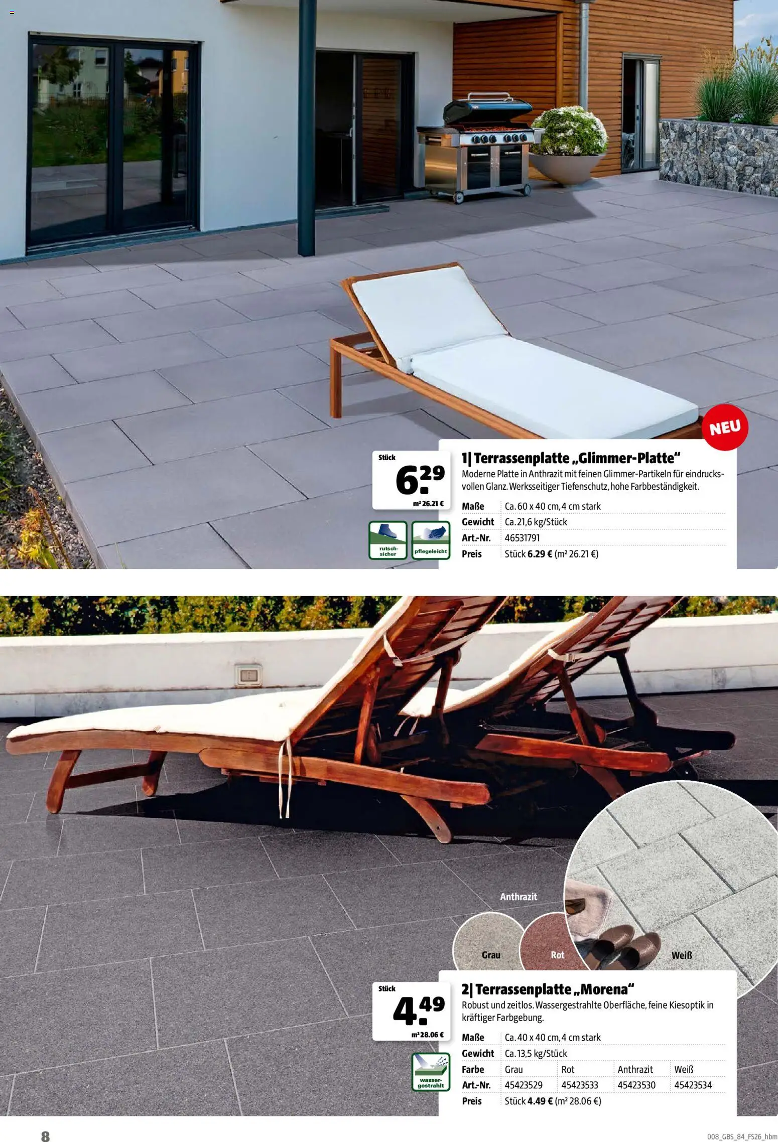 Hagebau Gartenbaustoffsortiment – gültig ab 02.03.2026 | Seite: 8 | Produkte: Gewicht, Wasser