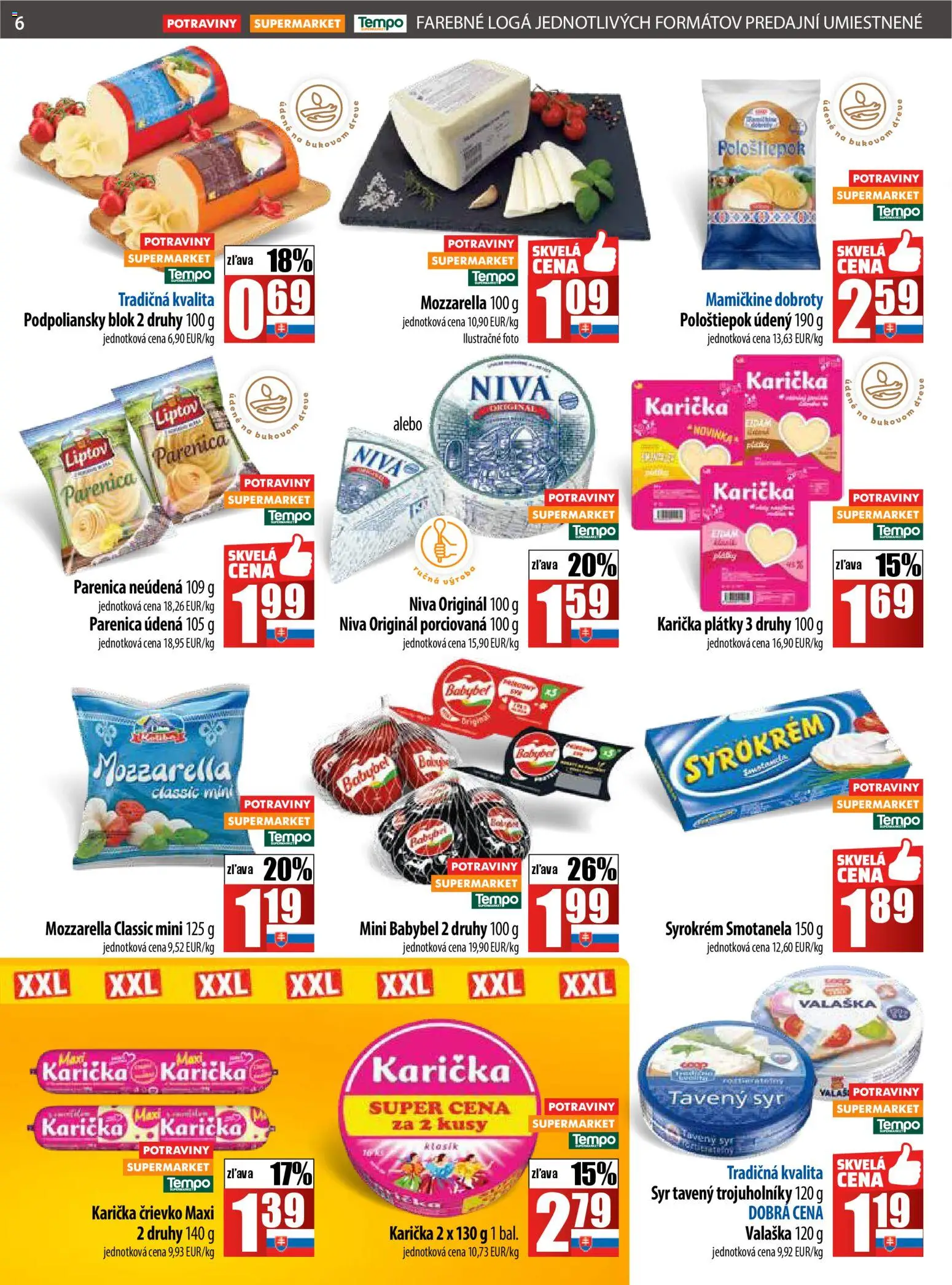 Nové COOP Jednota akcie – leták je platný od 27.11.2025 | Strana: 6 | Produkty: Syr, Mozzarella