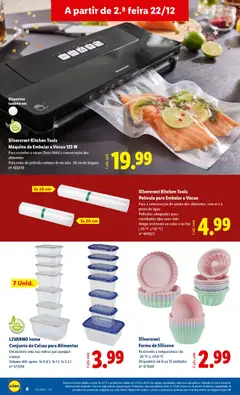 Pré-visualização Máquina de Embalar a Vácuo 125 W, Para cozinhar a vácuo (Sous Vide) e conservação dos alimentos. Para rolos de película comuns de no máx. 30 cm de largura nº 465208 válido de 22.12.2025 | Página: 6