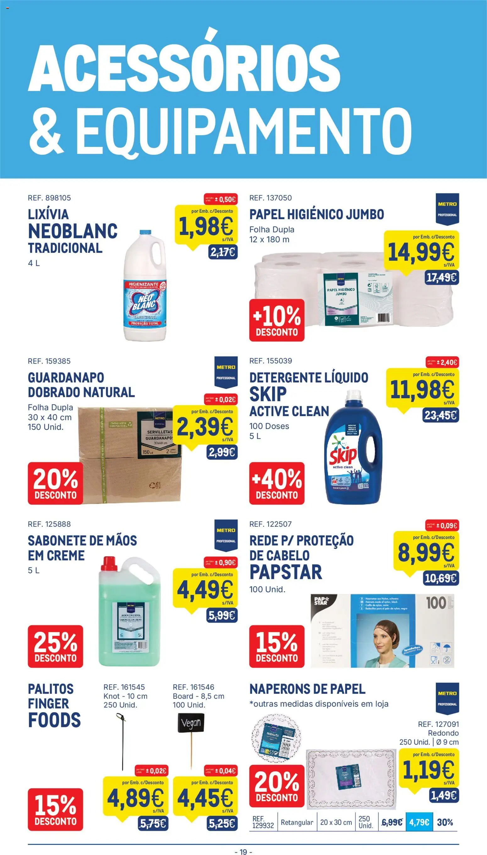 Makro folheto │ válido de 23.12.2025 | Página: 19 | Produtos: Papel higiénico, Detergente, Sabonete, Creme