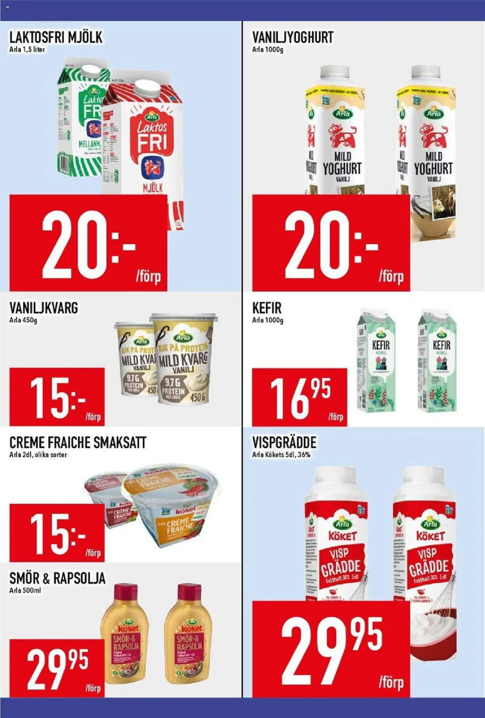Matdax reklamblad aktuell från 19.01.2026 | Sida: 9 | Produkter: Visp, Creme fraiche, Kvarg, Vispgrädde