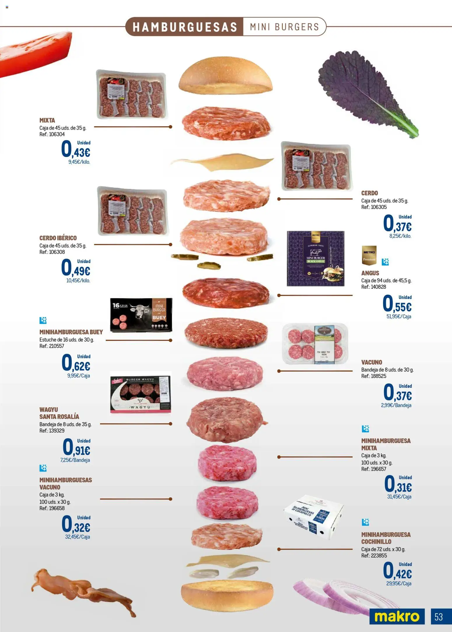 Makro - Expertos en carnes │ válido desde el 09.03.2026 | Página: 53 | Productos: Cerdo, Bandeja, Caja