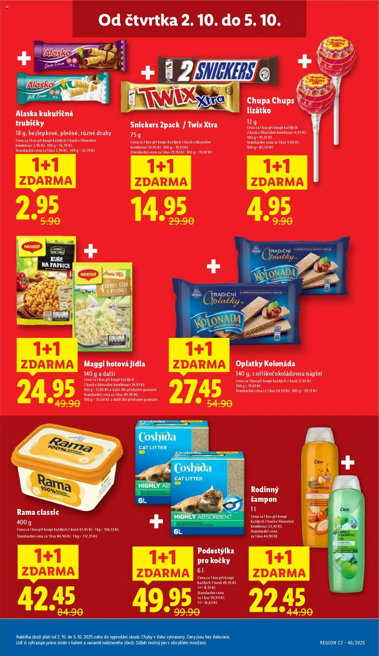 Lidl leták od 02.10.2025 | Strana: 17 | Produkty: Maggi, Twix, Rama, Oplatky