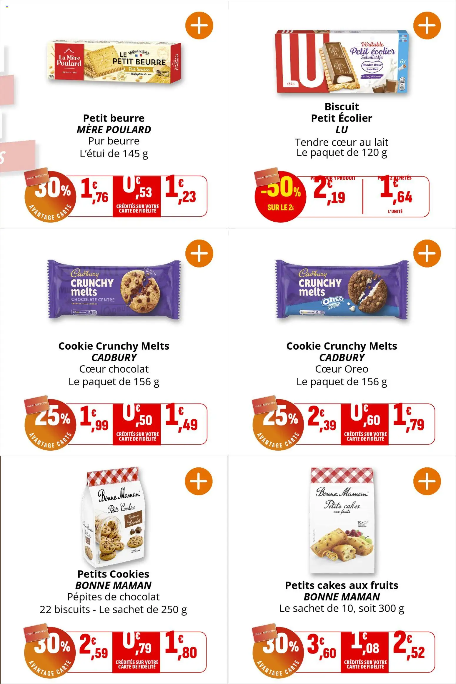 {H1} | Page: 20 | Produits: Pépites de chocolat, Cookies, Crème, Biscuits