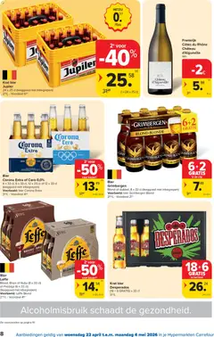 Carrefour folder week 17 - Voorbeeld van een folder van Carrefour, geldig van 22.04.2026 | Pagina: 8 | Producten: Bier