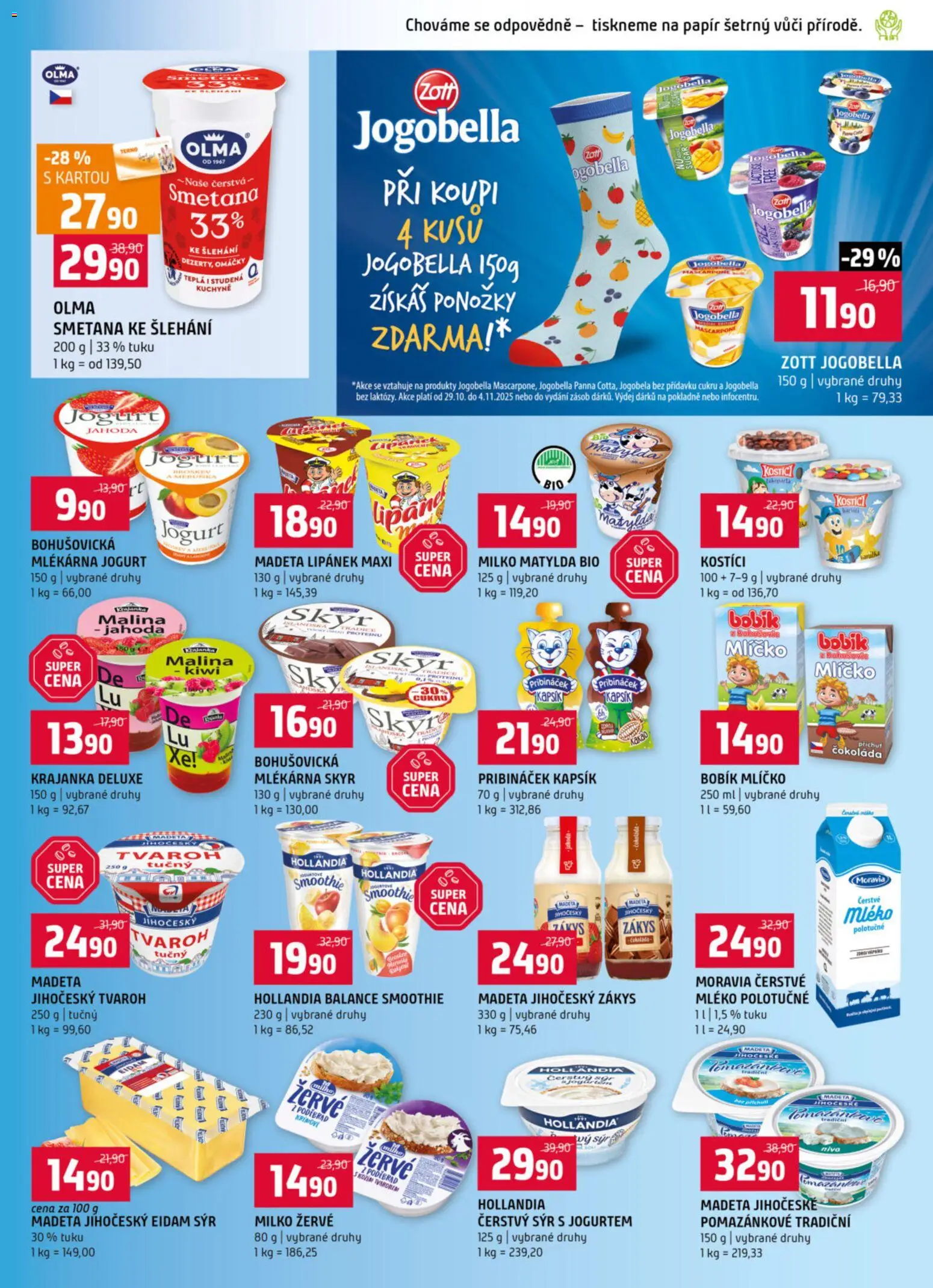 Terno leták - Bechyně, České Budějovice, Hradec Králové, Olomouc, Třeboň, Trhové Sviny, Týn nad Vltavou od 29.10.2025 | Strana: 5 | Produkty: Kiwi, Žervé, Deluxe, Smoothie