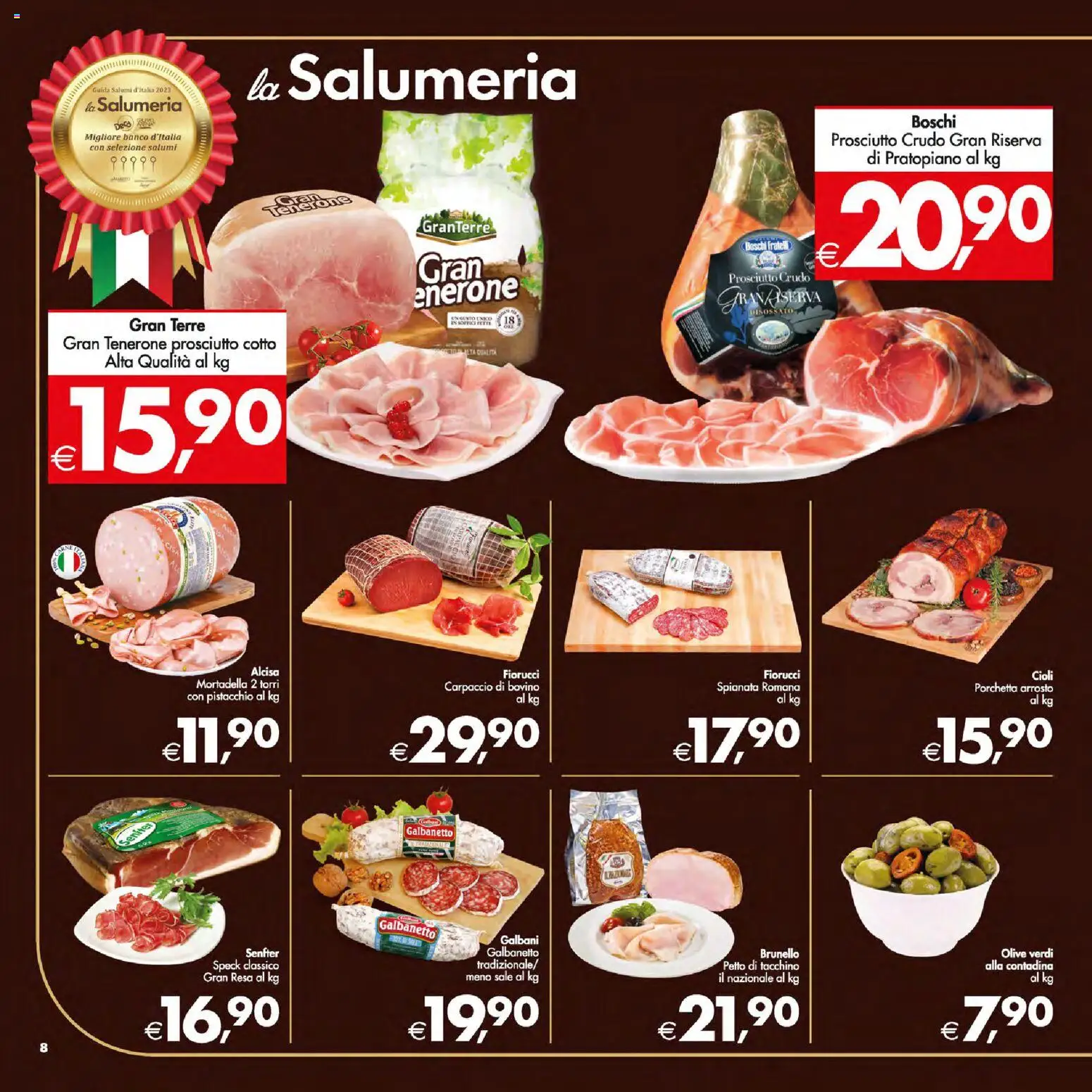 Volantino Decò del 13.01.2026 | Pagina: 8 | Prodotti: Bovino, Sale, Prosciutto, Mortadella