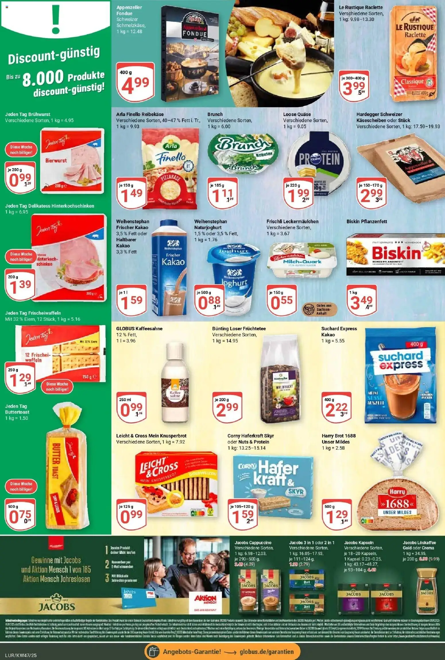 Globus prospekt Hamburg	 – gültig ab 17.11.2025 | Seite: 17 | Produkte: Toast, Skyr, Brot, Raclette