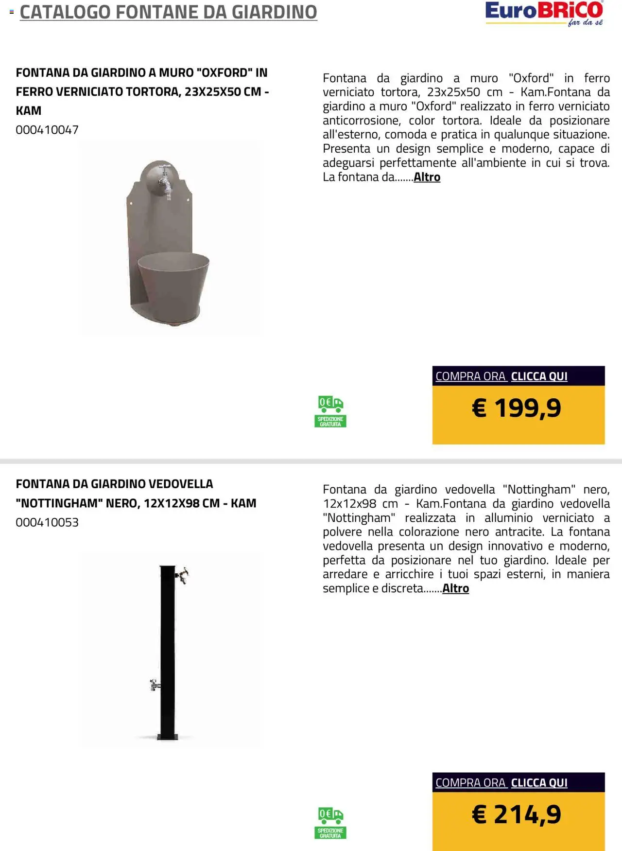 Volantino Eurobrico del 23.07.2025 | Pagina: 20 | Prodotti: Alluminio