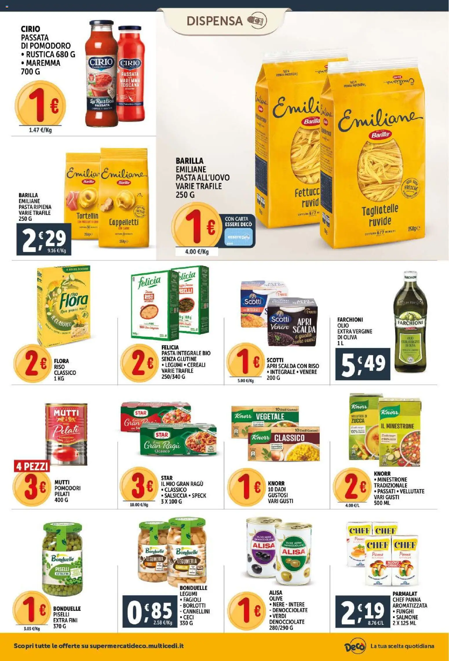 Volantino Decò del 11.02.2026 | Pagina: 12 | Prodotti: Legumi, Salmone, Fagioli, Olio