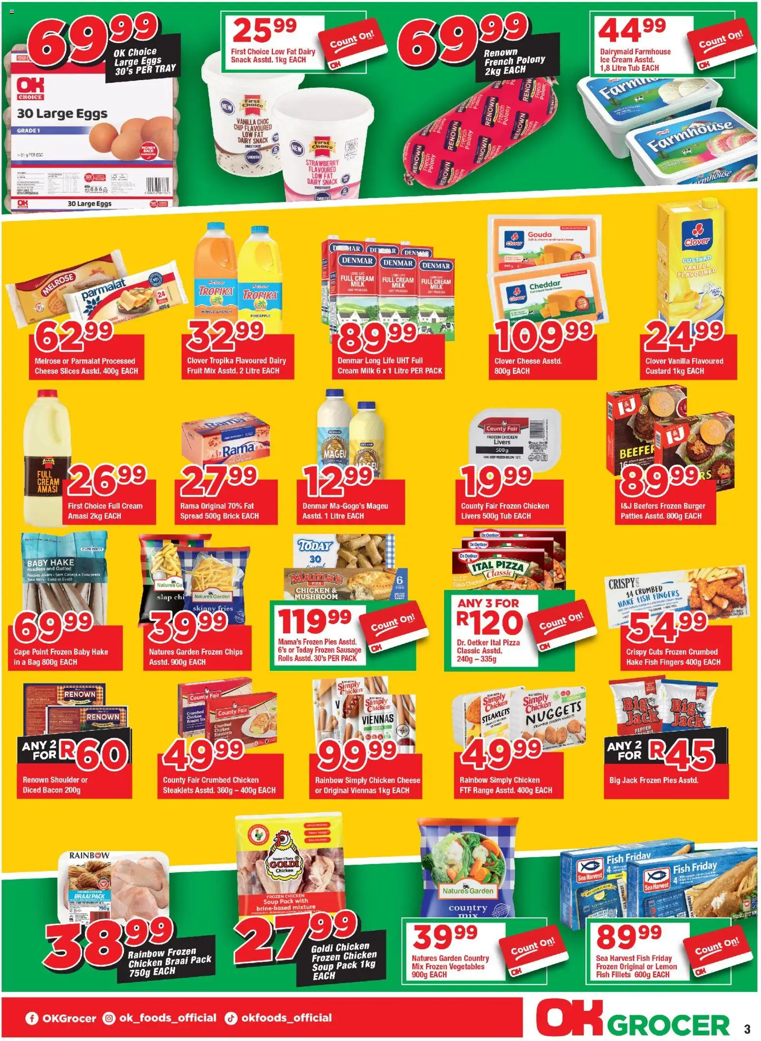 New OK Foods catalogue – valid from 25.02.2026 | Page: 3 | Products: Bag, Chicken, Chips, Pepper
