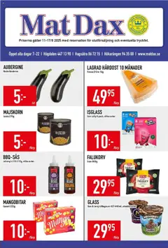 Matdax - erbjudanden - Förhandsvisning av reklamblad från butik Matdax aktuell från 11.08.2025