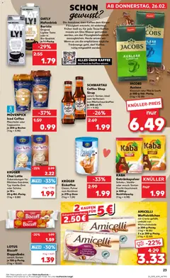Kaufland DE - DE Folder  - Voorbeeld van een folder van Kaufland DE, geldig van 26.02.2026 | Pagina: 23 | Producten: Pavilon, Crème, Cappuccino