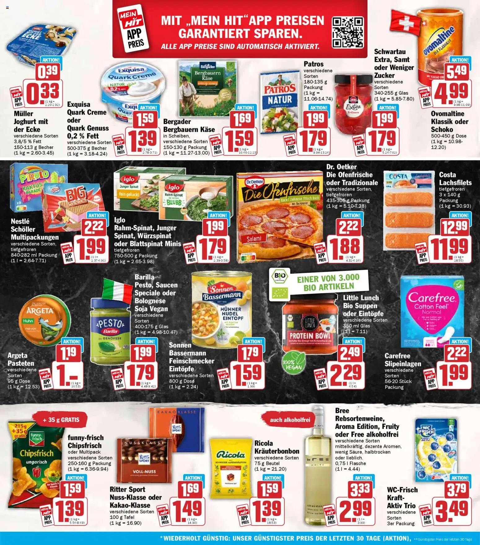 HIT Prospekt 	 – gültig ab 16.02.2026 | Seite: 18 | Produkte: Käse, Ofenfrische, Exquisa, Salami