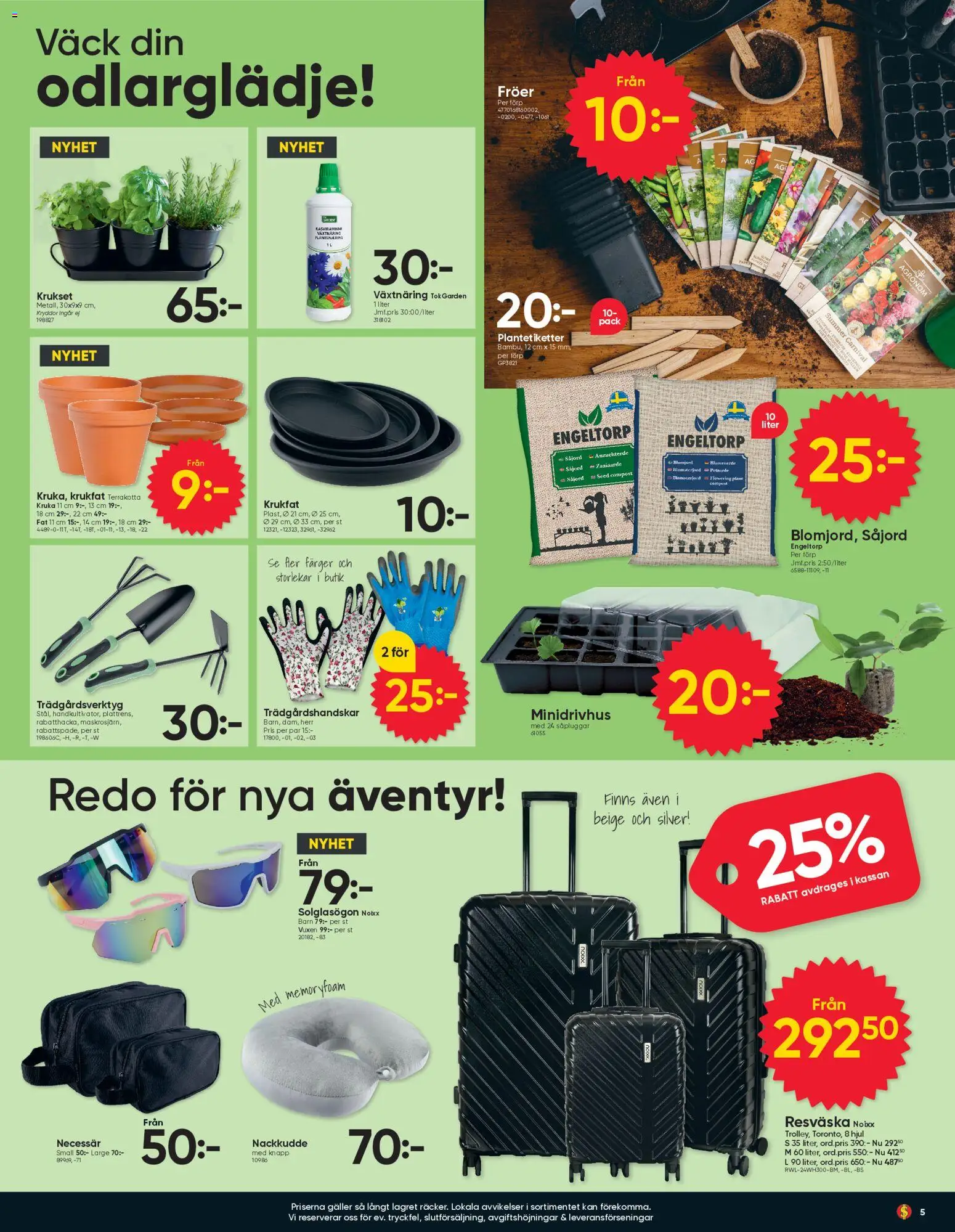 Dollar Store reklamblad aktuell från 02.03.2026 | Sida: 5 | Produkter: Galler, Solglasögon, Resväska, Nackkudde