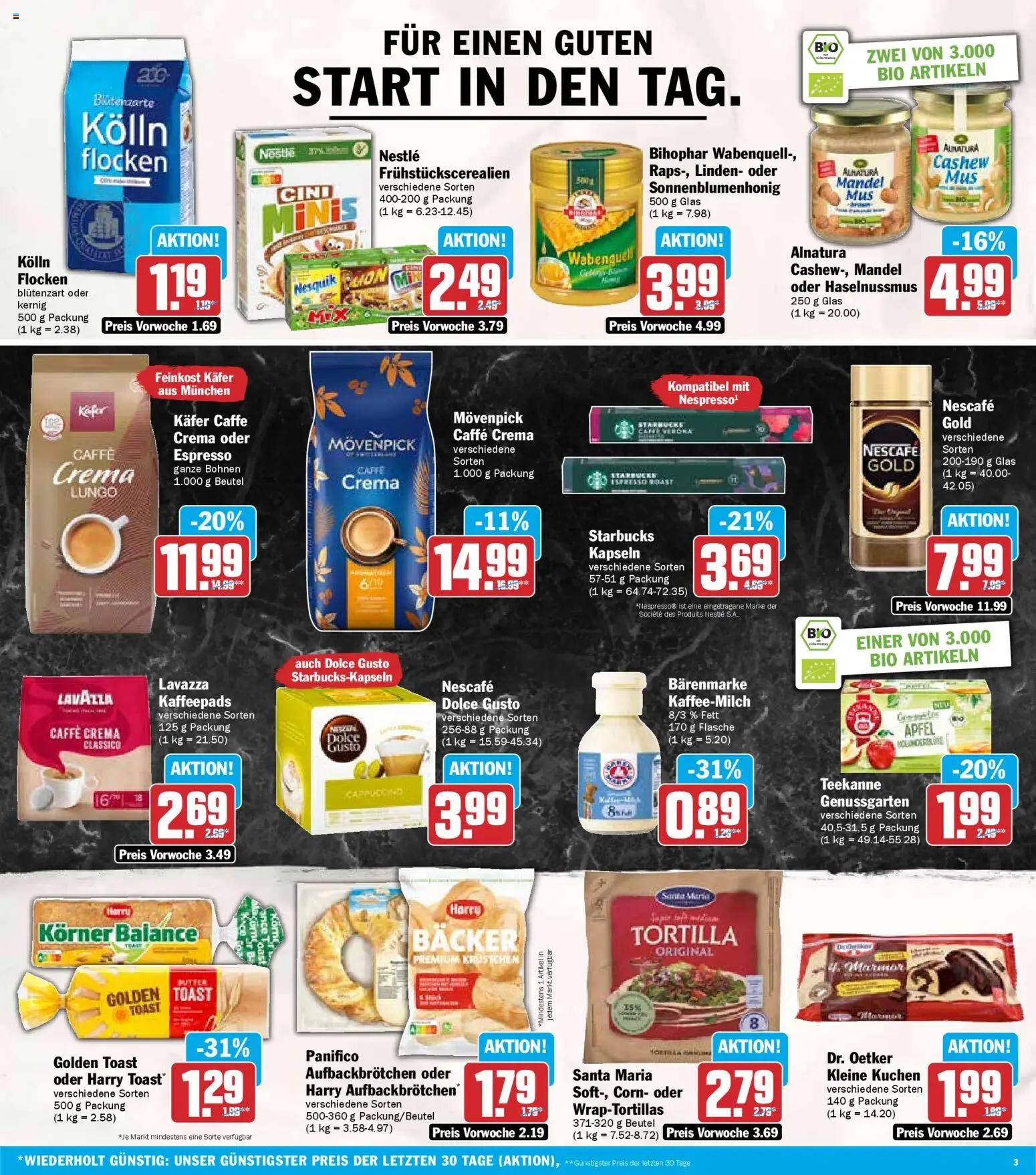 HIT - Rheinland-Pfalz – gültig ab 27.10.2025 | Seite: 3 | Produkte: Lavazza, Nesquik, Flocken, Dolce gusto
