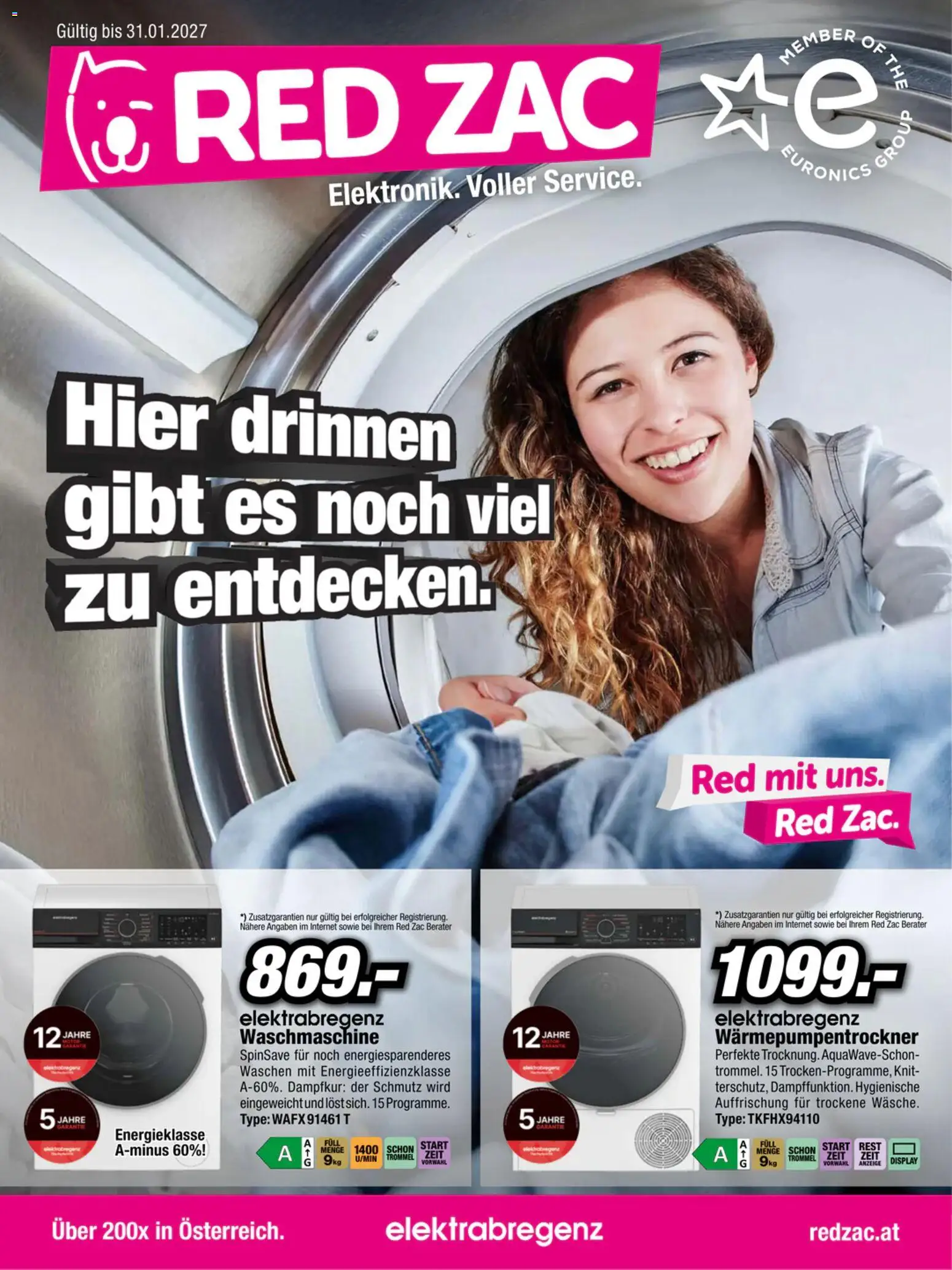 RED ZAC Beko & Elektrabregenz gültig ab 18.03.2026 | Seite: 1 | Produkte: Waschmaschine