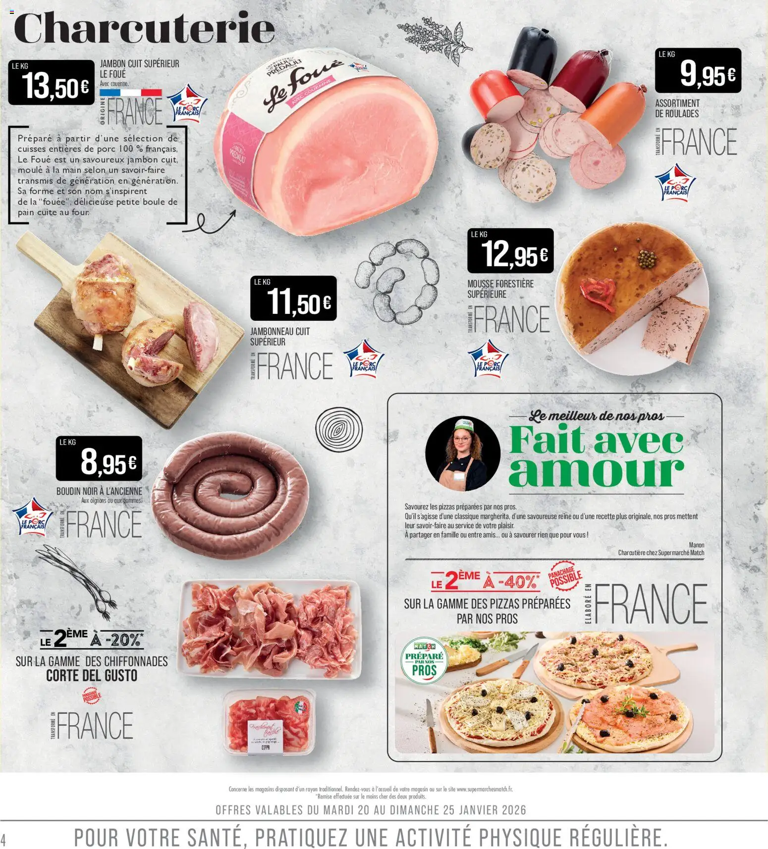 {H1} | Page: 4 | Produits: Four, Pain, Jambon, Oignons