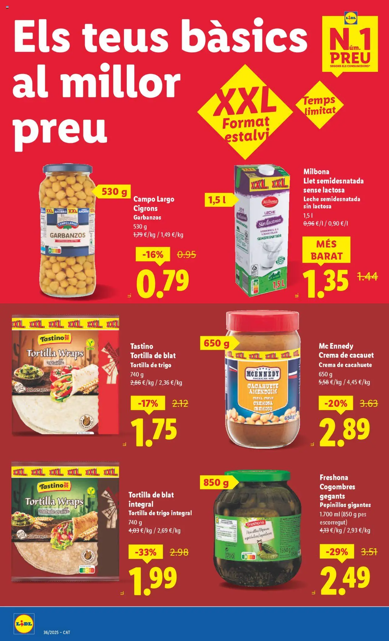 Lidl folleto │ válido desde el 01.09.2025 | Página: 4 | Productos: Leche, Crema