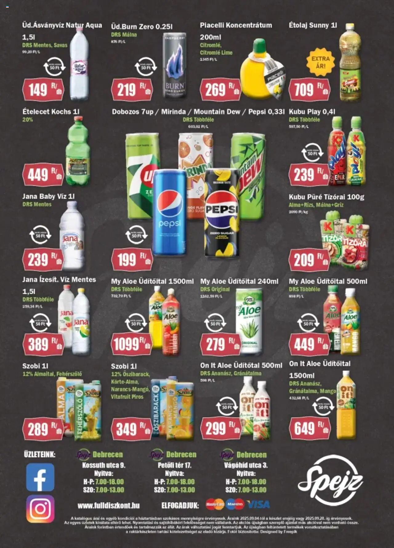 FullDiszkont akciós ujság - amely érvényes a következő dátumtól: 04.09.2025 | Oldal: 3 | Termékek: Őszibarack, Pepsi, Narancs, Ananász