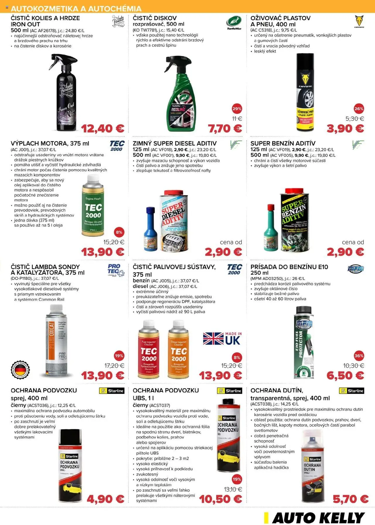 Nové Auto Kelly akcie – leták je platný od 30.09.2025 | Strana: 5 | Produkty: Olej