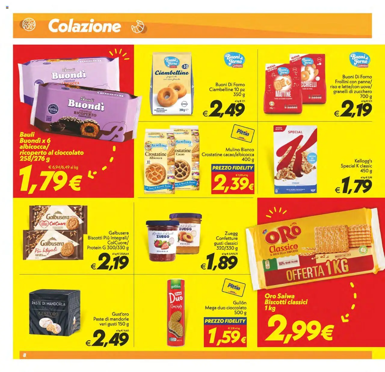 Volantino SuperConveniente del 03.06.2025 | Pagina: 8 | Prodotti: Cioccolato, Riso, Fragole, Frollini