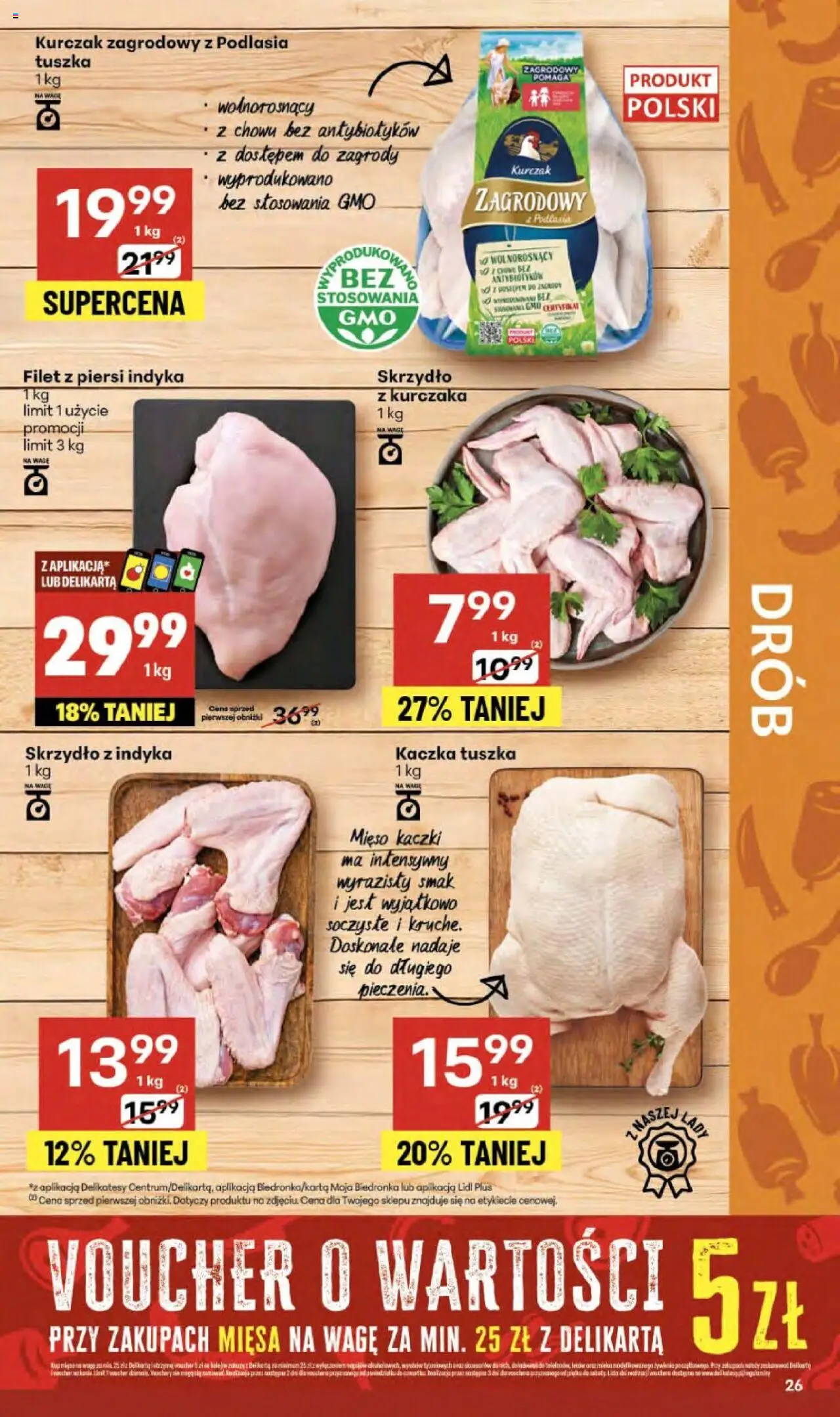 Delikatesy Centrum Gazetka - Sklepy Własne od 02.10.2025 | Strona: 26 | Produkty: Kurczak, Piersi, Kaczka, Delikatesy
