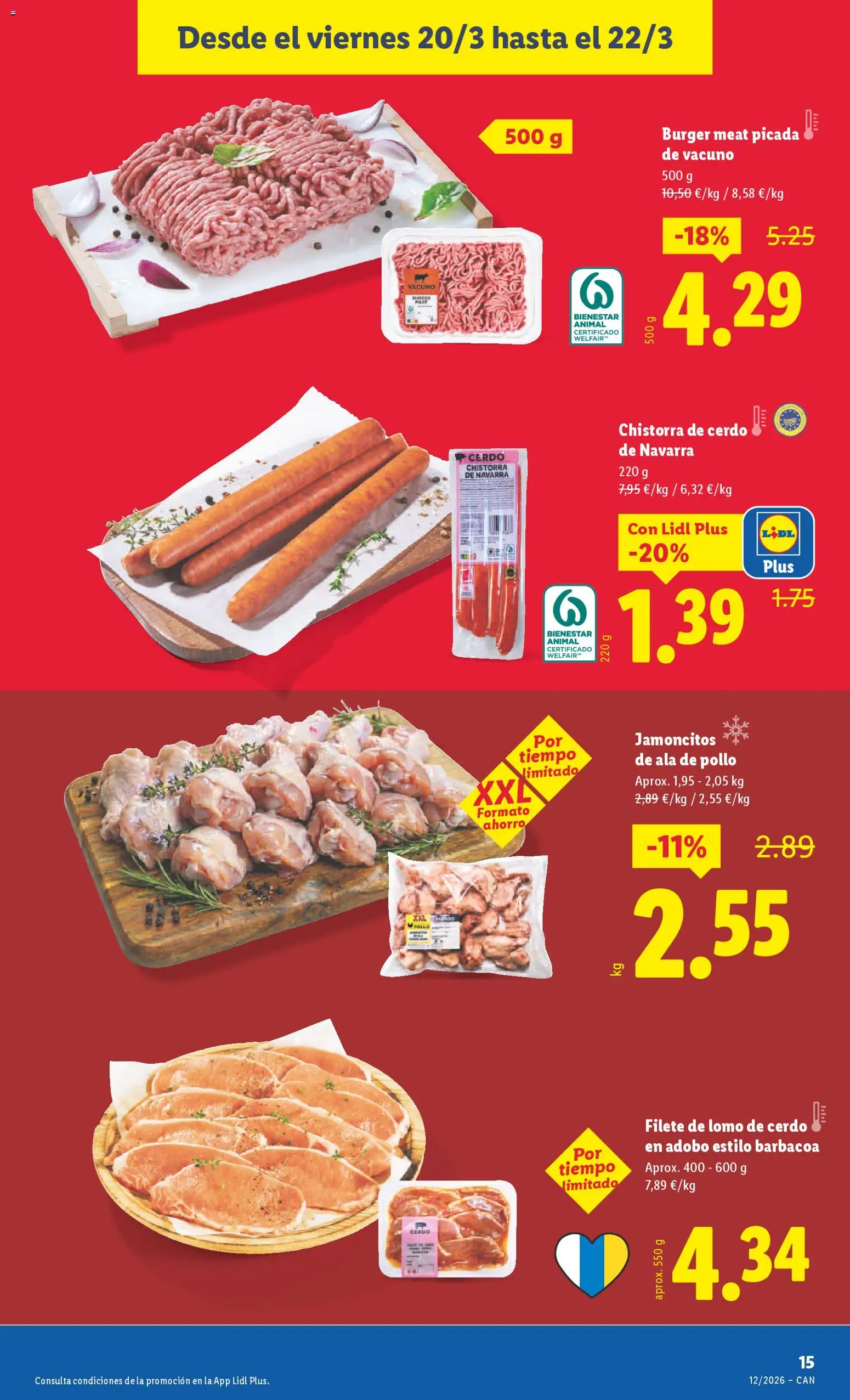 Lidl folleto │ válido desde el 16.03.2026 | Página: 27 | Productos: Cerdo, Barbacoa, Filete