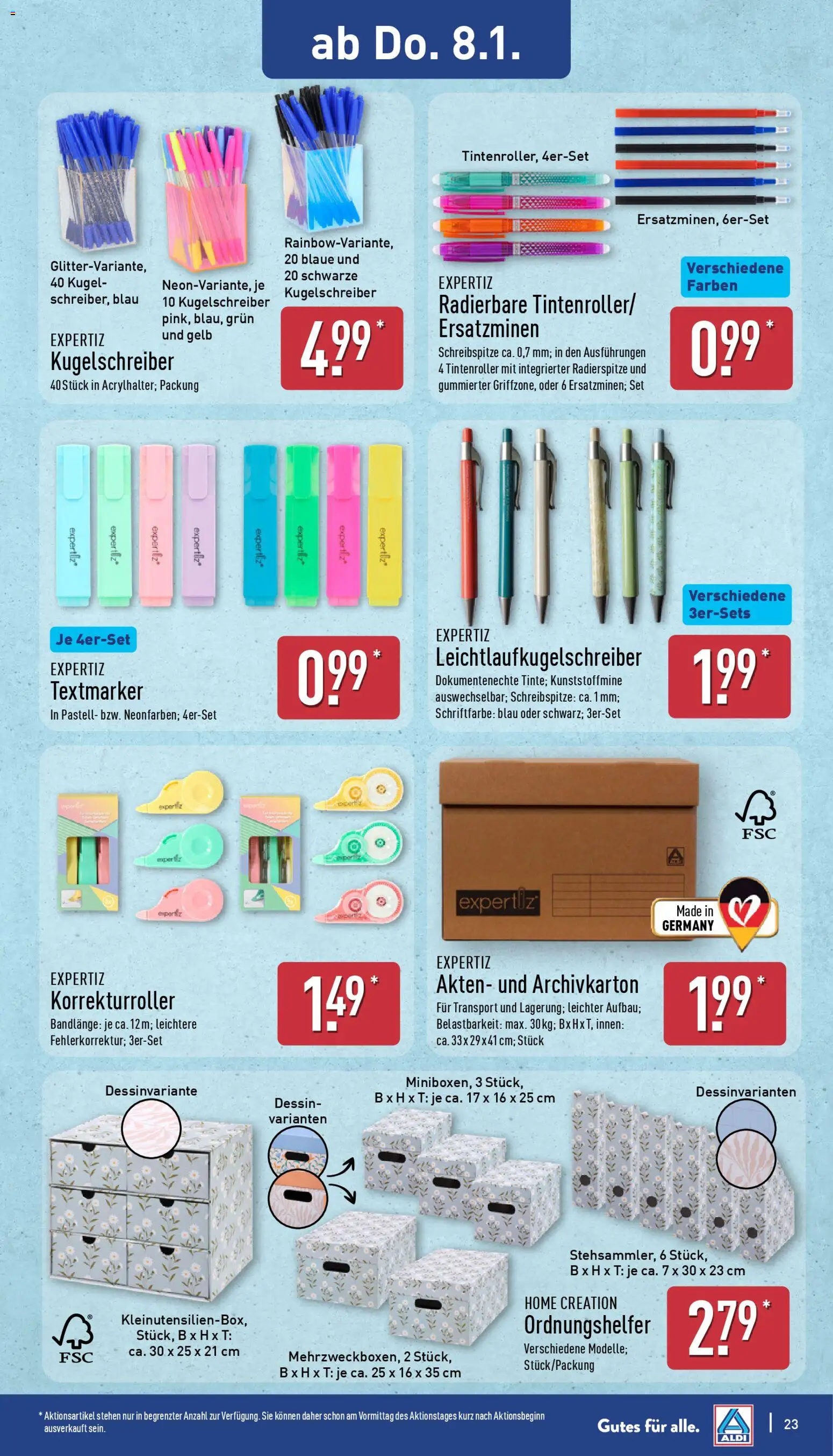 Aldi Prospekt 	 – gültig ab 05.01.2026 | Seite: 23 | Produkte: Home creation