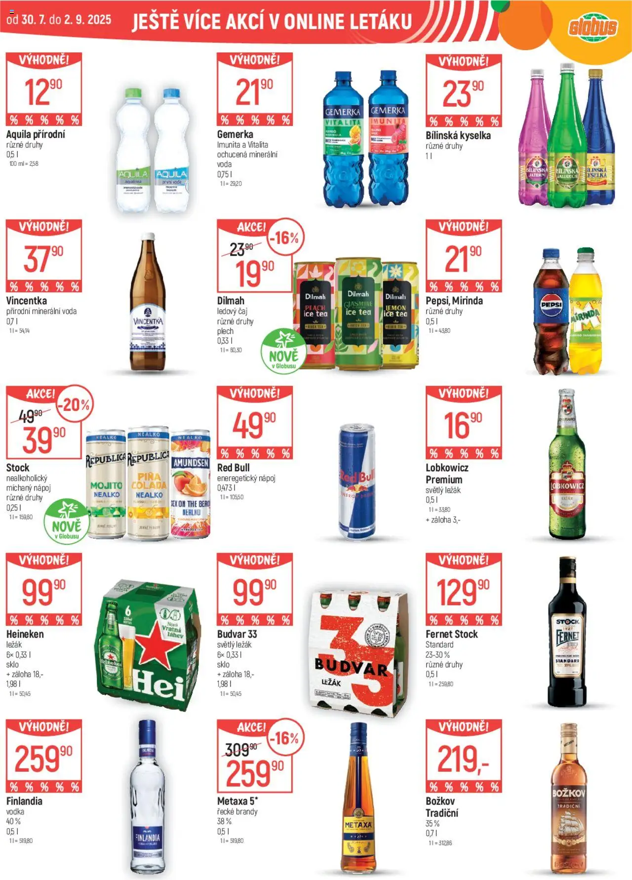 Globus leták od 13.08.2025 | Strana: 46 | Produkty: Globus, Čaj, Red Bull, Ledový čaj