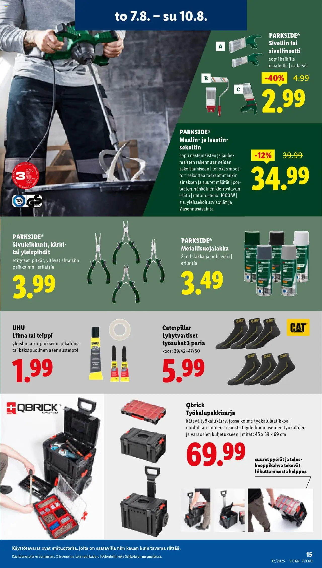  | Sivu: 19 | Tuotteet: Liima, Jauhe, Sivellin, Pikaliima