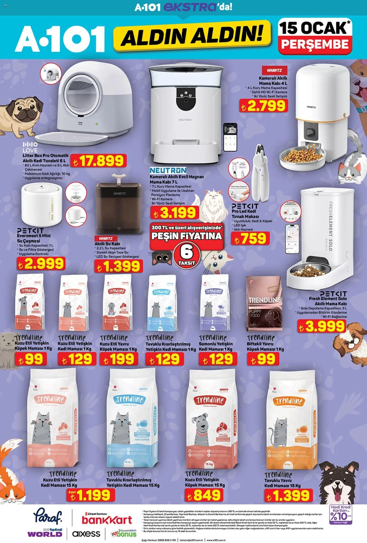 A101 Katalog Aldın Aldın - 15.01.2026 tarihinden itibaren geçerlidir | Sayfa: 19 | Ürünler: Su, Ocak, Yavru Kedi Maması, Yetişkin Kedi Maması